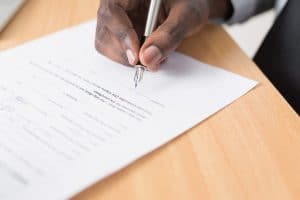 write a business contract