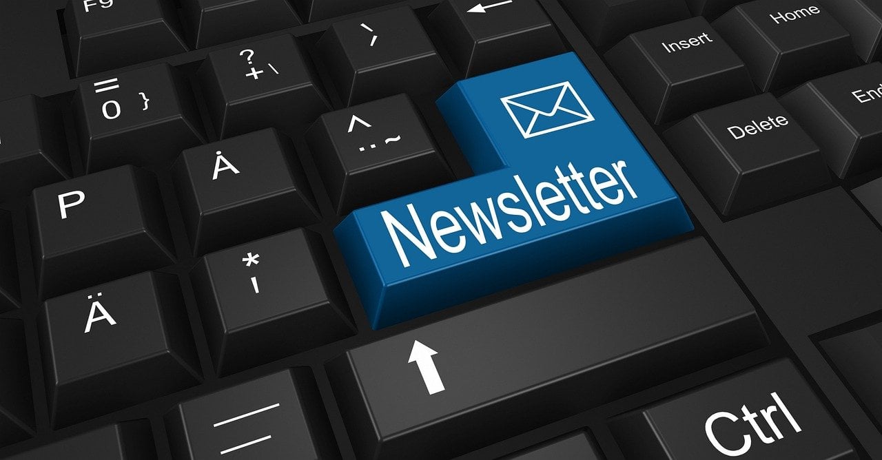 email newsletter from blog