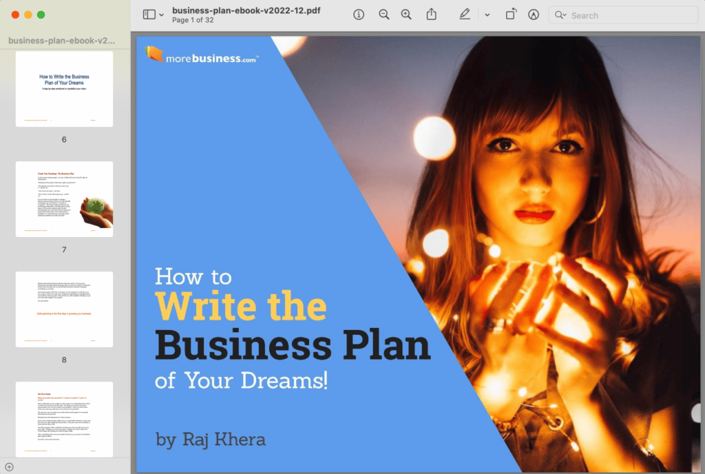 business plan workbook PDF ebook