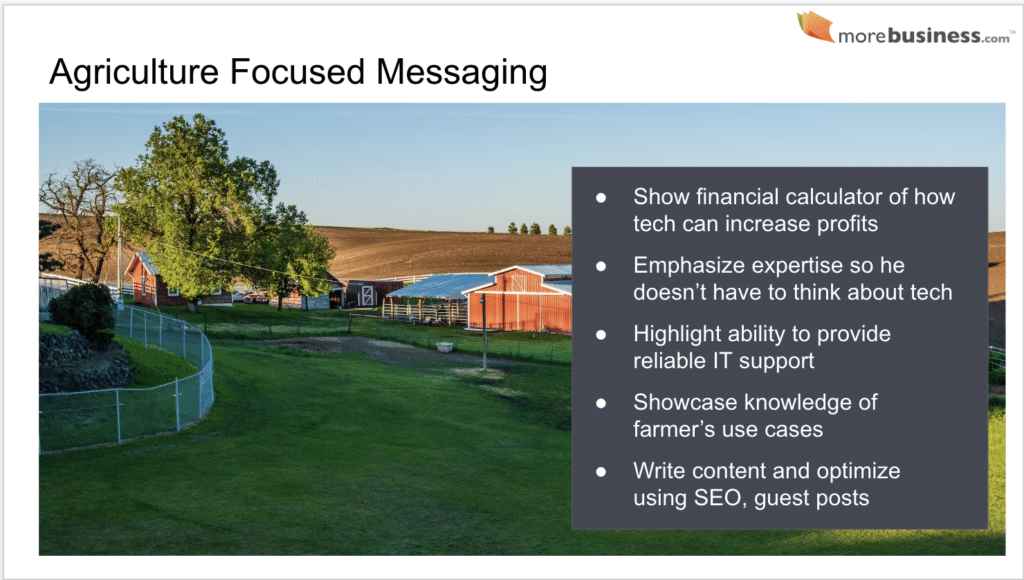 farmer buyer persona messaging